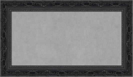 Amanti Art Black Framed Magnetic Board 16x28 Small Vision Board for use with Magnets, 100% Metal Sheet to Display Items as Office Decor or for Home Organization in mudroom, Kitchen or Kids Room