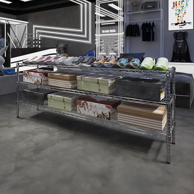 Regal Altair 14" Deep x 72" Wide x 27" Height Wire Shelving Kit | 3-Tier | NSF Commercial Storage Rack Unit