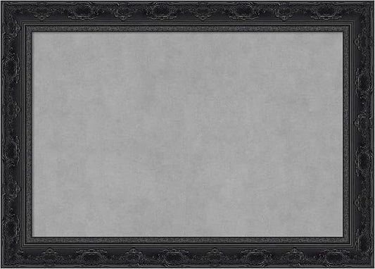 Amanti Art Black Framed Magnetic Board 20x28 Medium Vision Board for use with Magnets, 100% Metal Sheet to Display Items as Office Decor or for Home Organization in mudroom, Kitchen or Kids Room