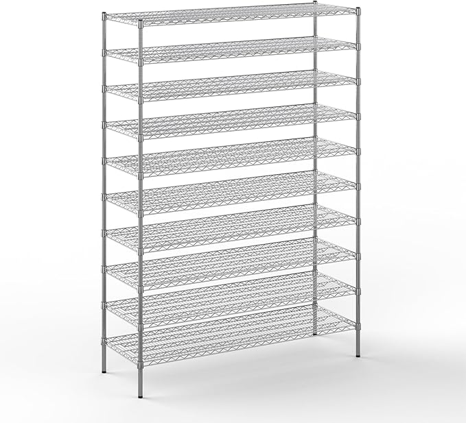 Regal Altair 21" Deep x 60" Wide x 86" Height Wire Shelving Kit | 10-Tier | NSF Commercial Storage Rack Unit