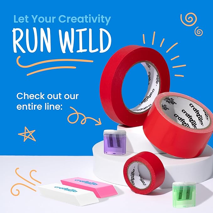 Craftzilla Pencil Sharpener 100 Pack, Manual Pencil Sharpeners Bulk for Kids with Lid, Perfect for School, Office, and Home