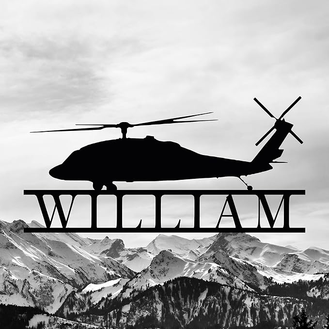 Personalized Metal Airplane Wall Art, Airplane Name Sign, Customized Pilot Name Sign, Airplane Hangar Sign Decor, Aviation Home Office Decor, Large Outdoor Decor, Pilot Gifts, Aircraft Lovers Gift