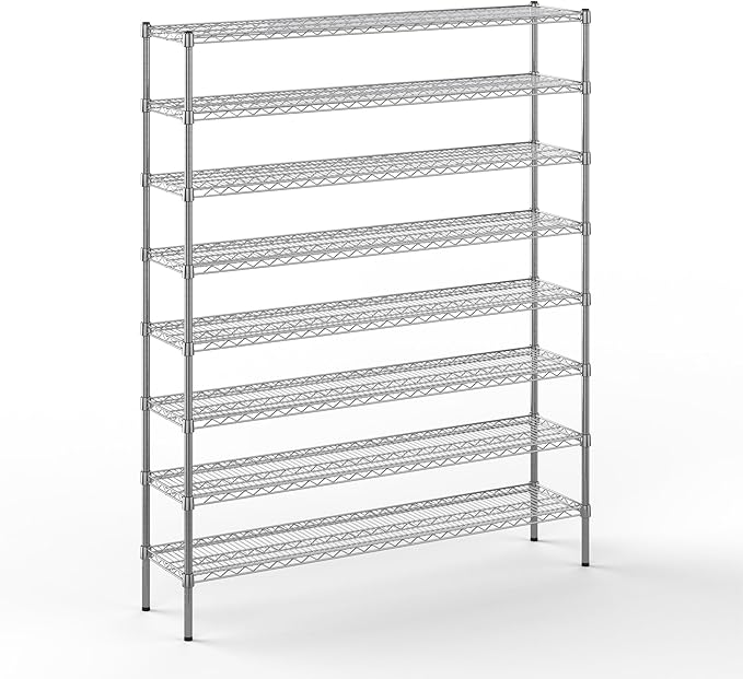 Regal Altair 14" Deep x 60" Wide x 74" Height Wire Shelving Kit | 8-Tier | NSF Commercial Storage Rack Unit
