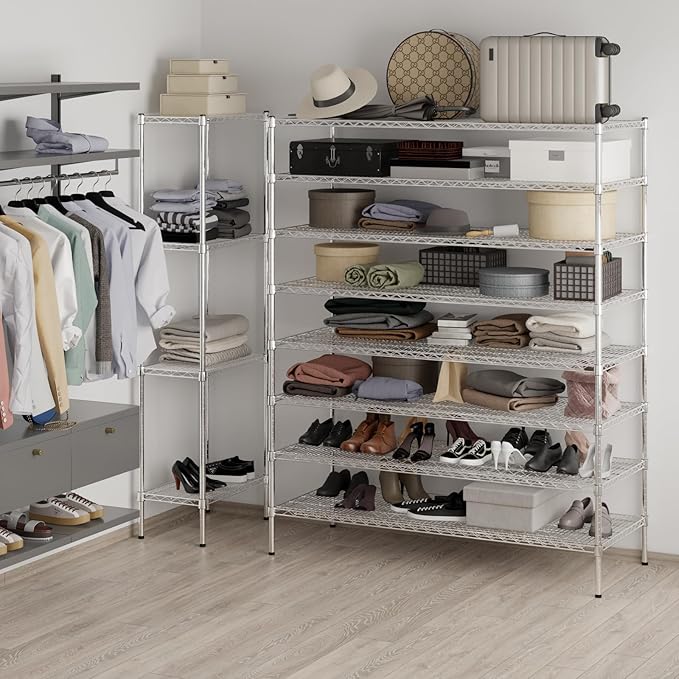 Regal Altair 24" Deep x 60" Wide x 74" Height Wire Shelving Kit | 8-Tier | NSF Commercial Storage Rack Unit