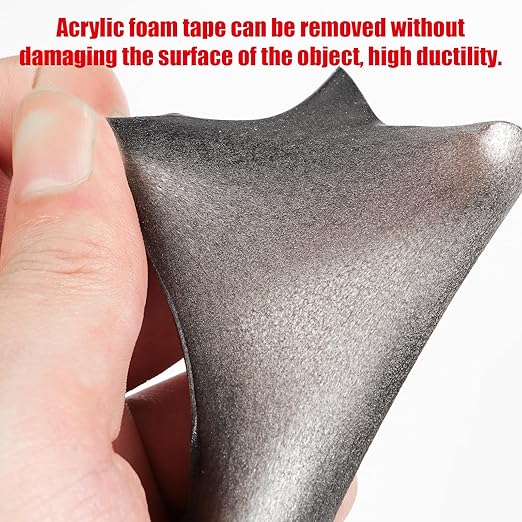 Double Sided Tape Heavy Duty, Waterproof Mounting Foam Tape, 36.5ft Length, 0.8in Width, High Temperature Resistant Adhesive Tape for Car, LED Strip Light, Office Decor, Uses 3M VHB 5952 Raw Material