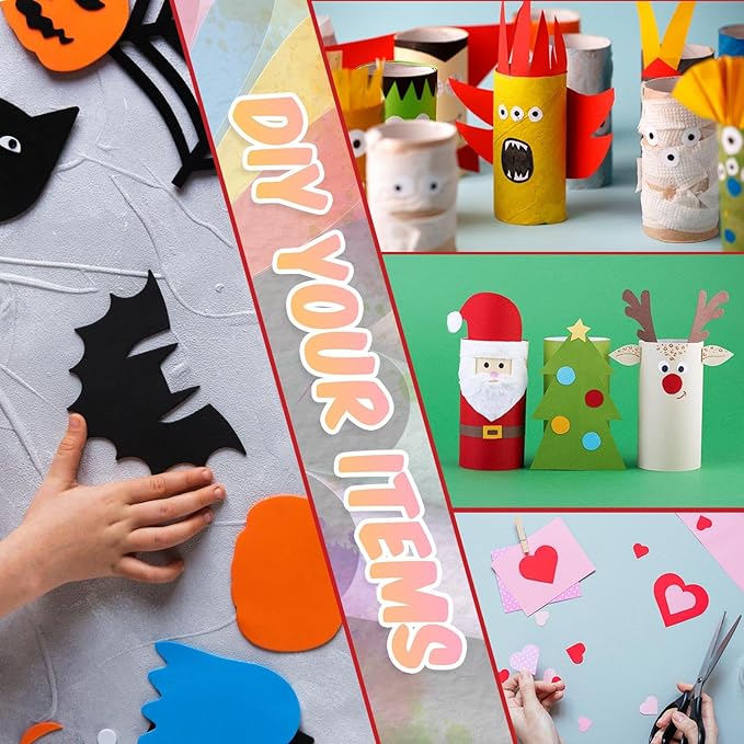 Yahenda 100 Pcs Colored Poster Boards 16 x 12 Inches 10 Assorted Color Poster Board Paper Cardstock Bulk Printer for Arts Exhibits Crafts and Notices(Bright Colors)