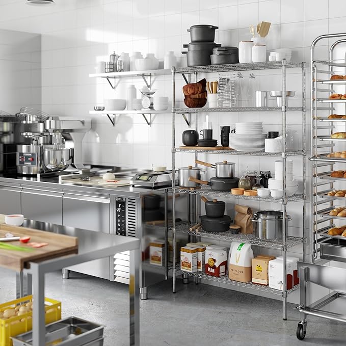 Regal Altair 14" Deep x 42" Wide x 74" Height Wire Shelving Kit | 6-Tier | NSF Commercial Storage Rack Unit