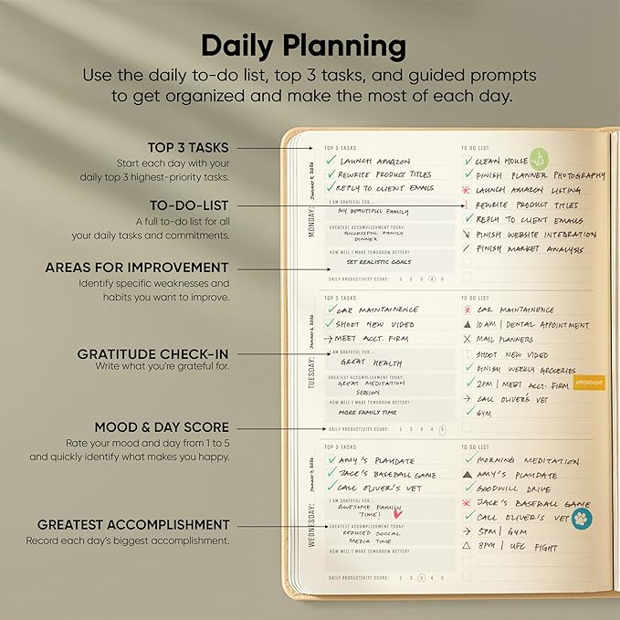 Undated, 2026 Planner, 5.8” x 8.3” - The #1 Productivity Planner to Achieve Your 2026 Goals - Planner 2026-2027 by PRODUCTIVITY STORE (A5, CREAM)