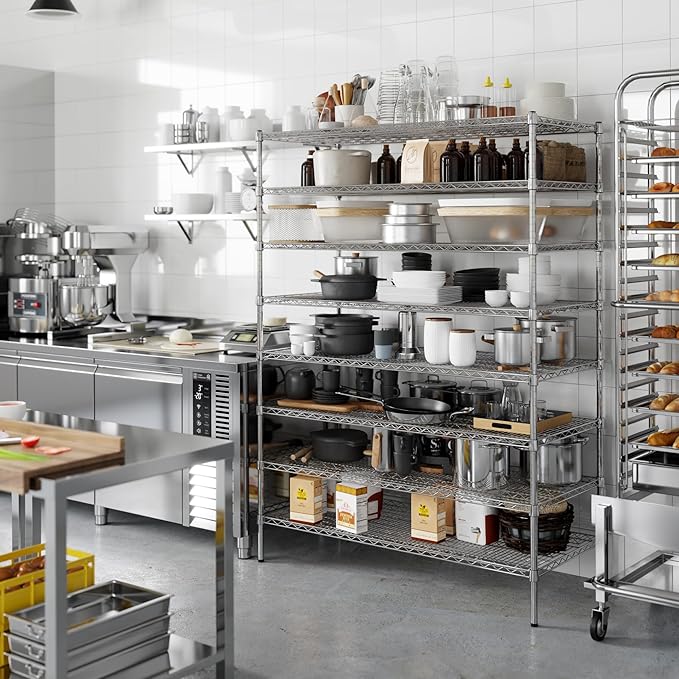 Regal Altair 24" Deep x 54" Wide x 74" Height Wire Shelving Kit | 8-Tier | NSF Commercial Storage Rack Unit