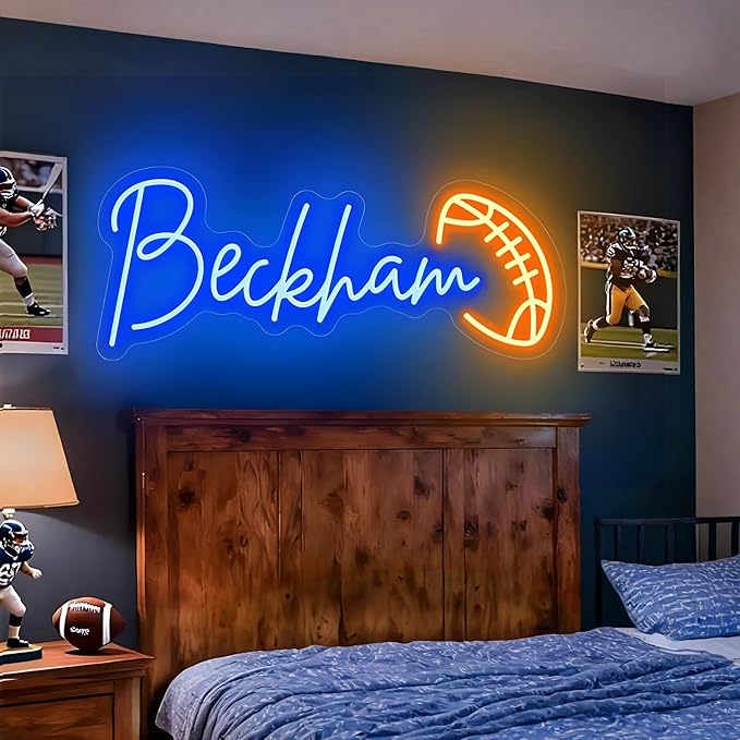 Neon Sign Custom – Personalized Neon Name Sign, LED Neon Sign for Bedroom, Custom Neon Wall Sign for Home, Girls or Boys Room Decor, USB/Battery/Adapter Options