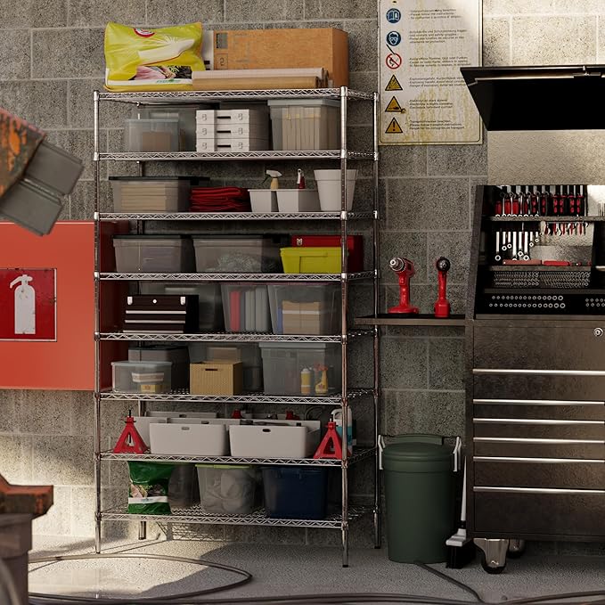 Regal Altair 24" Deep x 48" Wide x 86" Height Wire Shelving Kit | 8-Tier | NSF Commercial Storage Rack Unit