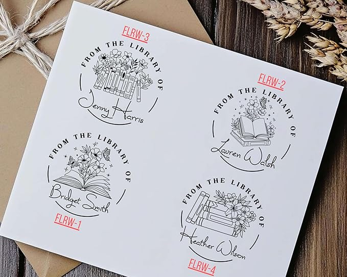 EXLIBRIS Custom Book Embosser - Library & Monogram Stamp