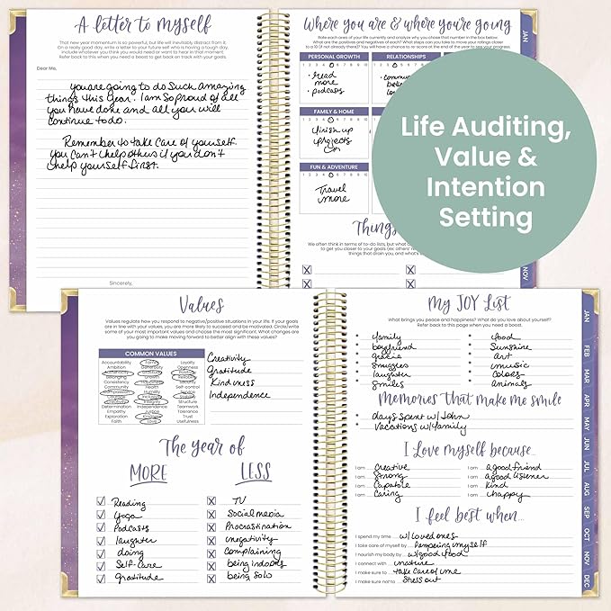 bloom daily planners 2026 Hardcover Calendar Year Goal & Vision Planner (January to December) - Monthly & Weekly Agenda Organizer - 7.5" x 9" - Good Things Are Coming