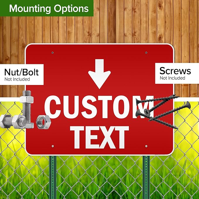 Custom Arrow,Custom Directional Sign, Down Arrow,36x48 Inches, Reflective, Rust Free DiBound, Fade Resistant, Made in USA by My Sign Center