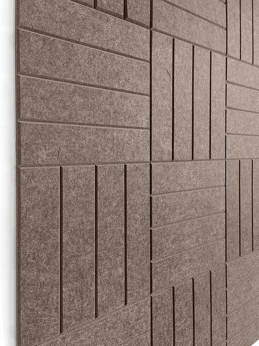 DECORITA Felt Bulletin Board Tiles | Modern Cork Board Alternative | Large Cork Boards for Walls | Aesthetic Felt Wall Panels for Office & Home Decor | Pinboard & Photo Board (12-Pack) | Desert Palm