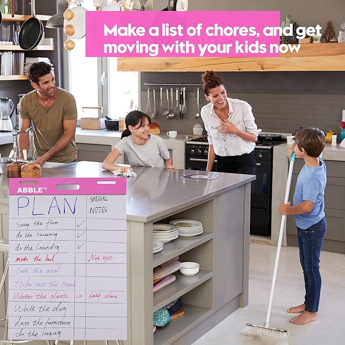 Super Sticky Easel Pad, 25 x 30 Inches, 30 Sheets/Pad, 8 Pads/Pack (PinK), Large Self Stick Flip Chart Paper for Whiteboards, Premium White Chart Paper for Teachers, Office, and Classroom Supplies