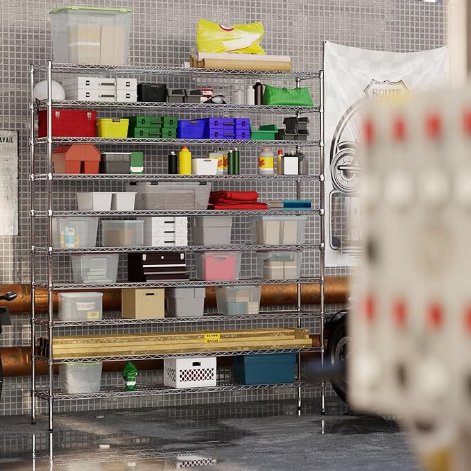 Regal Altair 14" Deep x 72" Wide x 86" Height Wire Shelving Kit | 10-Tier | NSF Commercial Storage Rack Unit
