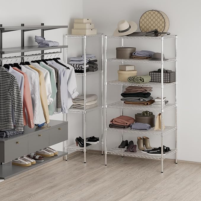 Regal Altair 24" Deep x 36" Wide x 74" Height Wire Shelving Kit | 6-Tier | NSF Commercial Storage Rack Unit