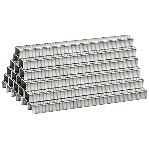 meite T-50 Stainless Steel Staples Marine, 5/16 Inch Heavy Duty Staples for Staple Gun - 20 Gauge 3/8 Inch Crown T-50 Upholstery Staple for Salt Water, Marine Applications (10 Packs)