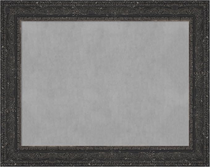 Amanti Art Black Framed Magnetic Board 23x29 Medium Vision Board for use with Magnets, 100% Metal Sheet to Display Items as Office Decor or for Home Organization in mudroom, Kitchen or Kids Room