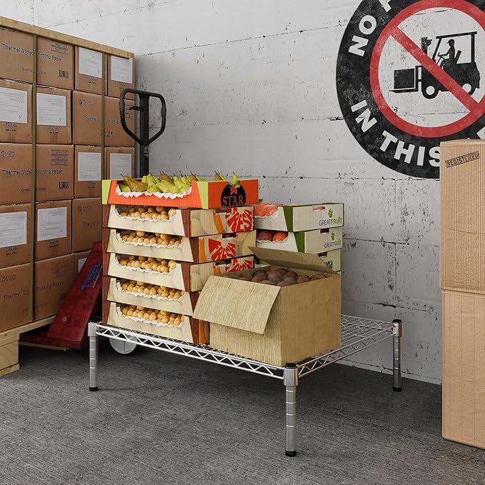Regal Altair 24" Deep x 30" Wide x 8" Height Wire Shelving Kit | 1-Tier | NSF Commercial Storage Rack Unit