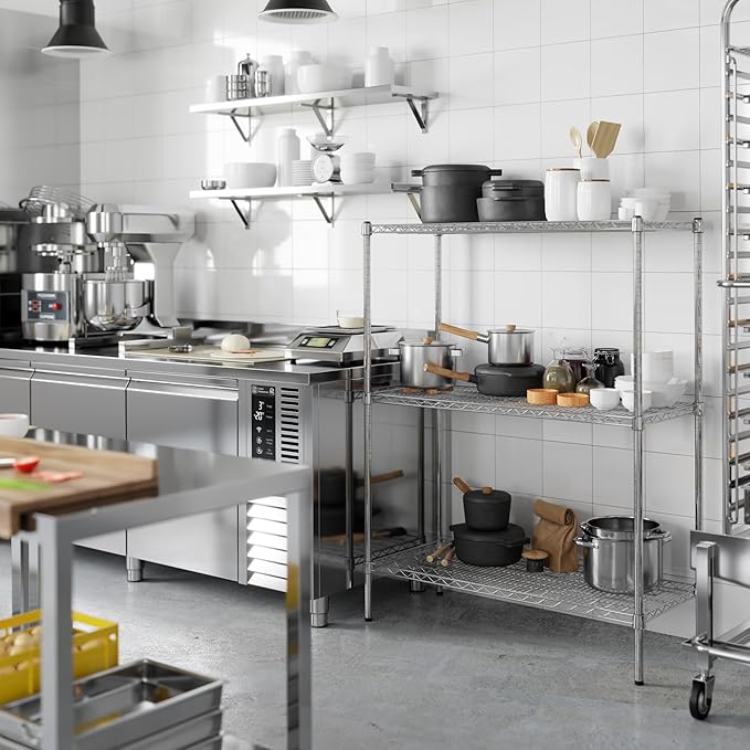 Regal Altair 18" Deep x 42" Wide x 54" Height Wire Shelving Kit | 3-Tier | NSF Commercial Storage Rack Unit