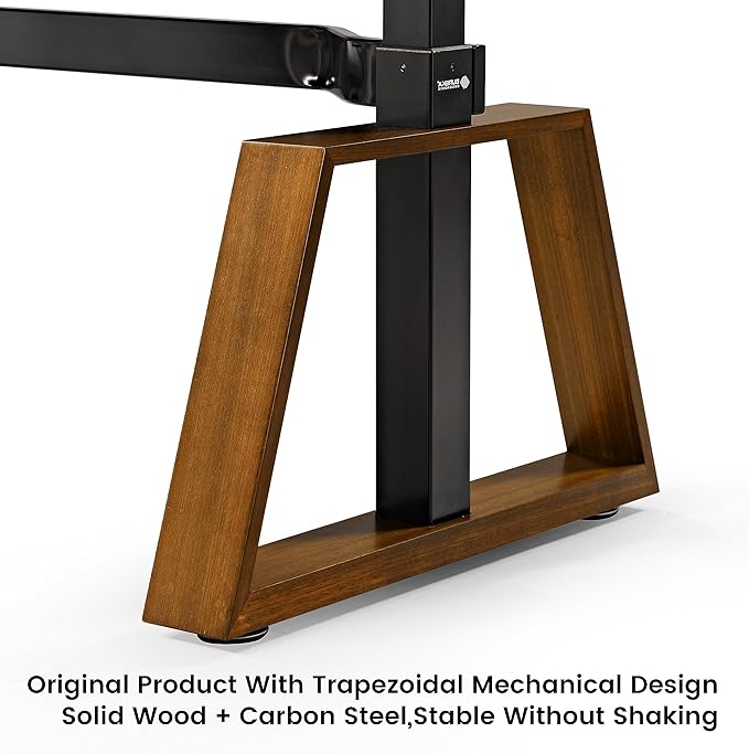 EUREKA ERGONOMIC Electric Standing Desk with Dual Drawers,63 Inche Executive Desk,Height Adjustable L-Shaped Office Desk, Computer Workstations with Monitor Stand,Right/Black