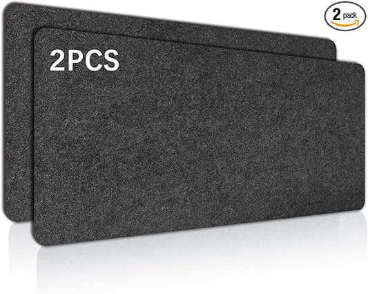 2 PCS Large Felt Desk mat, 40''x16'' with Non-Slip Full Desk Mouse Pad,Office Computer Desk for Keyboard Mat,Felt Desk Mat for Desk Pad Protector（100x40cm）
