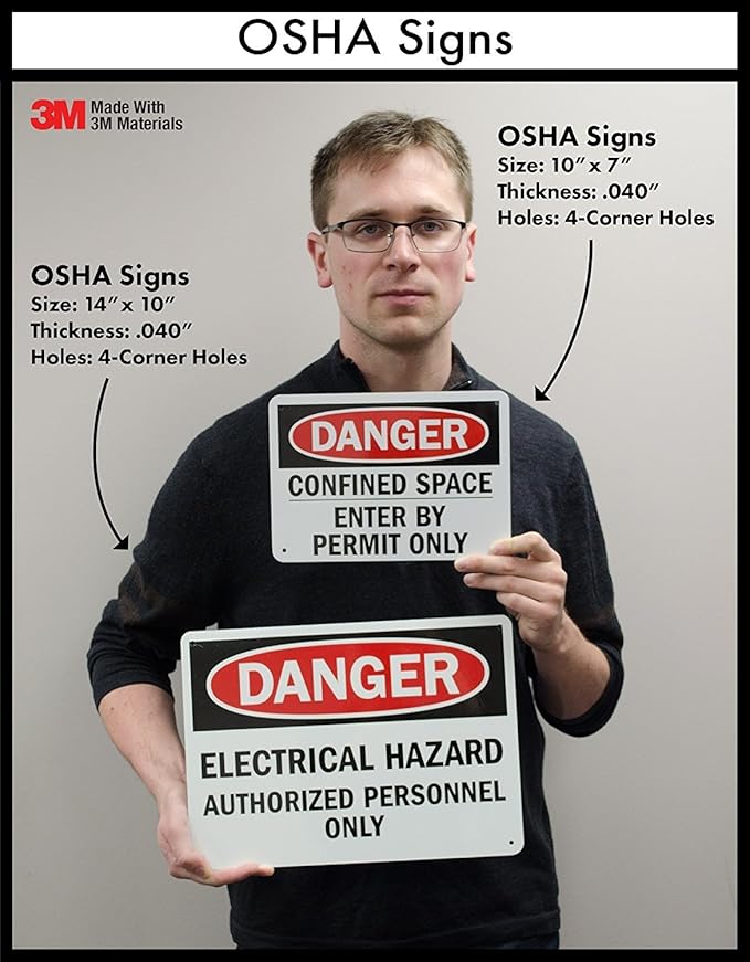 SmartSign-S-9392-AL-14 Warning - Audio & Video Surveillance On Duty At All Times Bilingual Sign By | 10" x 14" Aluminum - Black/Red on White