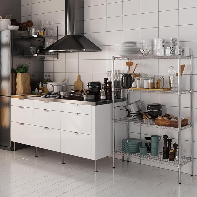 Regal Altair 14" Deep x 36" Wide x 54" Height Wire Shelving Kit | 4-Tier | NSF Commercial Storage Rack Unit