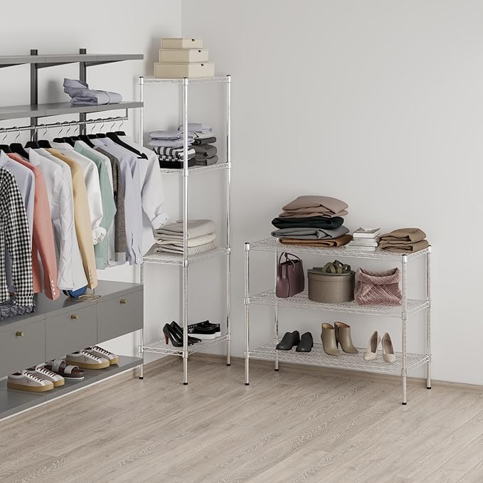 Regal Altair 18" Deep x 42" Wide x 34" Height Wire Shelving Kit | 3-Tier | NSF Commercial Storage Rack Unit