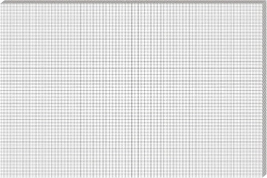 Fuyoooo 25 Sheet Graph Paper Pad 24" x 36" Large Graph 1" and 1/5" Ruled Grid Paper for Engineer Architect Designer Mathematician Draftsmen Sketch House Commercial Building Drafting (Bright White)
