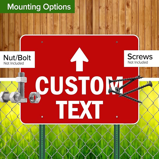 Custom Arrow,Custom Directional Sign, Up Arrow,36x48 Inches, Rust Free DiBound, Fade Resistant, Made in USA by My Sign Center