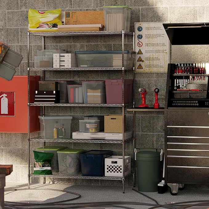 Regal Altair 24" Deep x 54" Wide x 86" Height Wire Shelving Kit | 5-Tier | NSF Commercial Storage Rack Unit