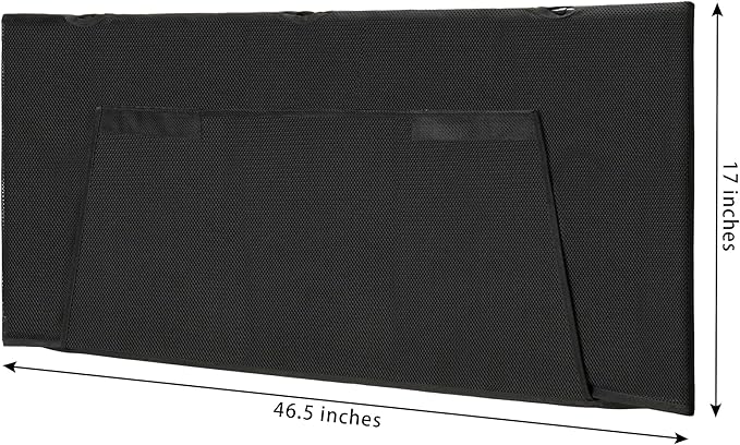 Modern Household Innovations Under Desk Privacy Panel 47 in. Wide Modesty Panel for Desk - 17 in. Tall Desk Skirt for Office Desk with Cable Management Net Perfect for 48 in. Work Station