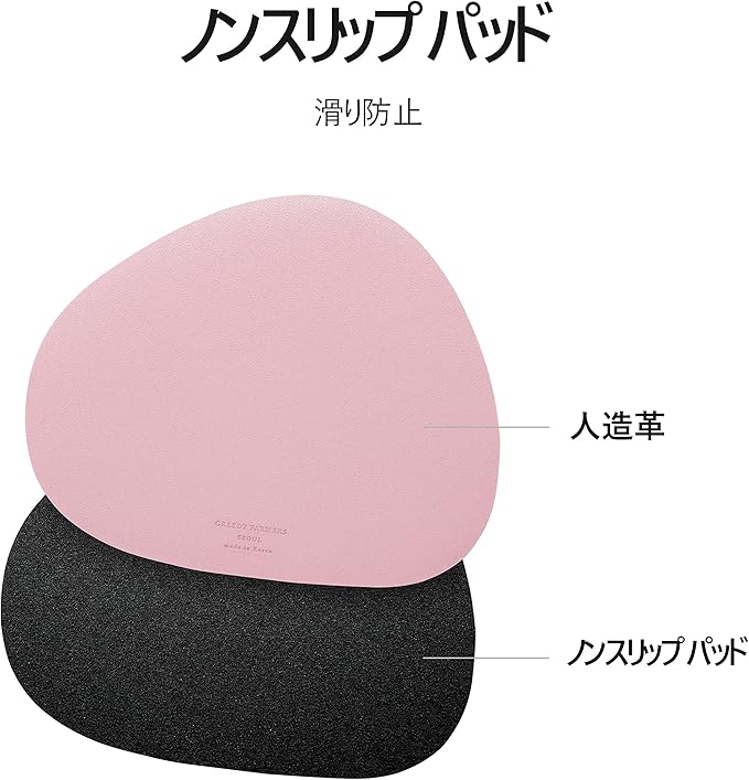 GREEDY FARMERS Mouse pad, Non-Slip Washable Waterproof Computer Mouse pad (Blush Pink)
