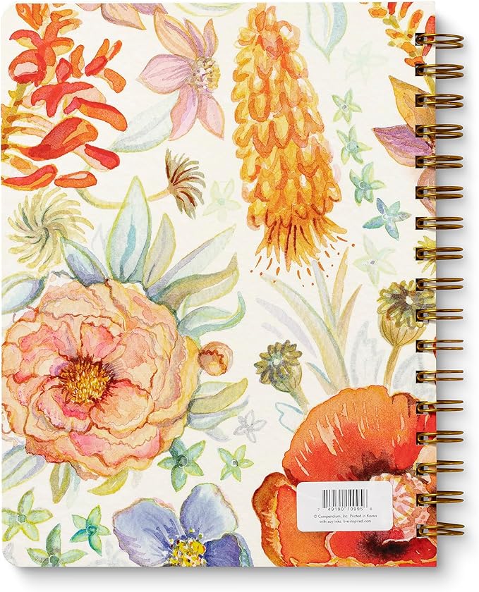 Compendium Spiral Notebook – Seek Out Beauty Where It Lives. – A Designer Spiral Notebook with 192 Lined Pages, College Ruled, 7.0" W x 9.25" H