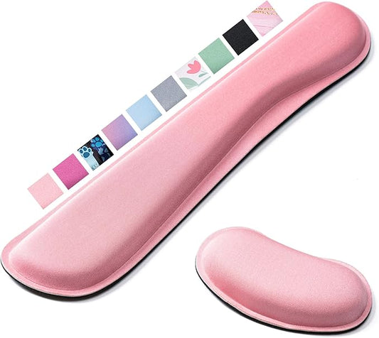 Hoewina Keyboard Wrist Rest,Ergonomic Wrist Rest,Superfine Fabric and Gel Memory Foam Wrist Pad for Computer Keyboard for Easy Typing & Pain Relief, Suitable for Office, Family, Outdoor