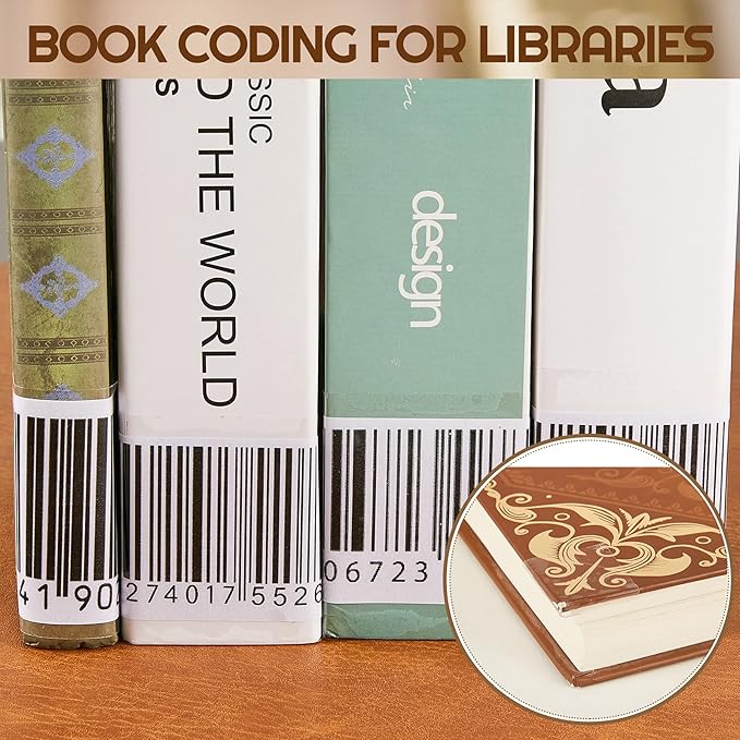 Zonon 500 Pcs Clear Labels Label Protector Clear Stickers Wafer Seals Waterproof Labels for Protecting Barcodes, Numbers and Stickers (4.05 x 2.04 Inch,Rectangle)
