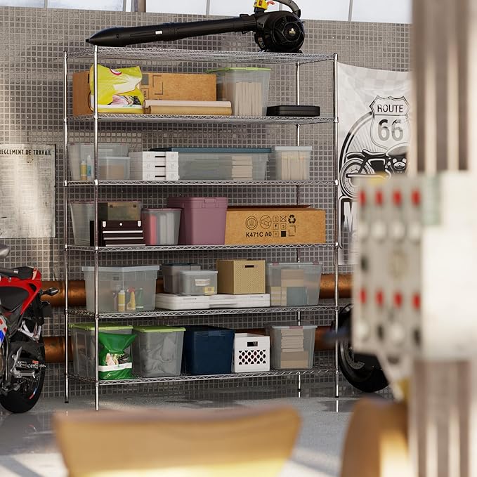 Regal Altair 24" Deep x 72" Wide x 96" Height Wire Shelving Kit | 6-Tier | NSF Commercial Storage Rack Unit