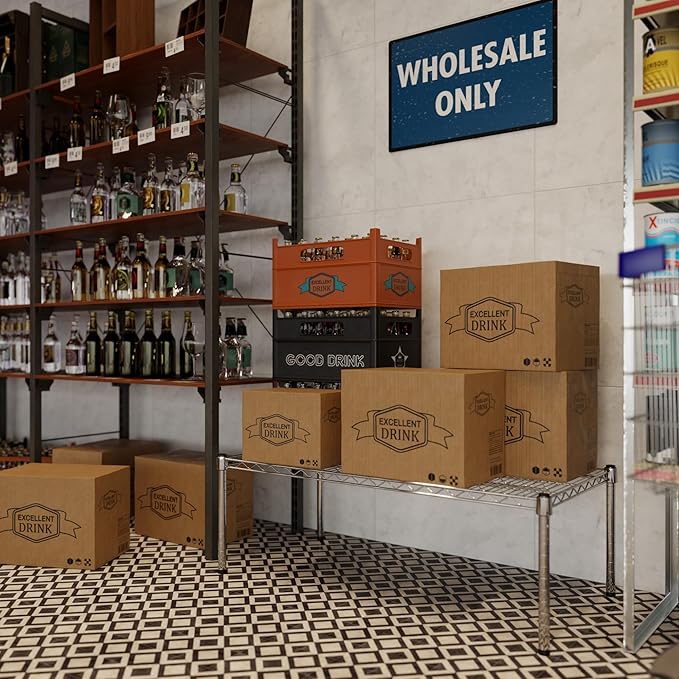 Regal Altair 21" Deep x 42" Wide x 14" Height Wire Shelving Kit | 1-Tier | NSF Commercial Storage Rack Unit