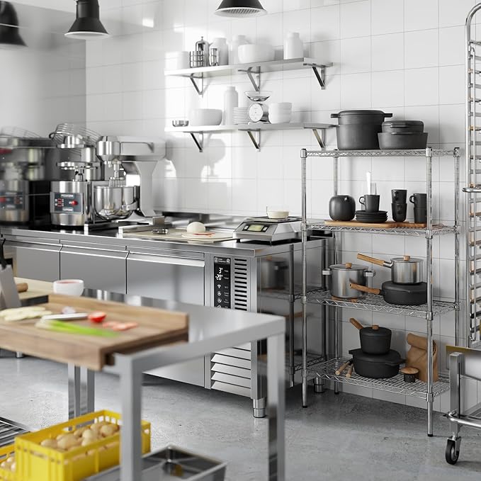 Regal Altair 14" Deep x 30" Wide x 54" Height Wire Shelving Kit | 4-Tier | NSF Commercial Storage Rack Unit