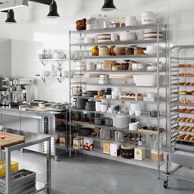 Regal Altair 14" Deep x 72" Wide x 96" Height Wire Shelving Kit | 10-Tier | NSF Commercial Storage Rack Unit