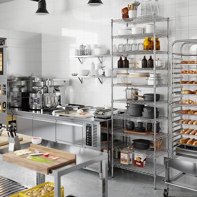 Regal Altair 18" Deep x 30" Wide x 96" Height Wire Shelving Kit | 10-Tier | NSF Commercial Storage Rack Unit