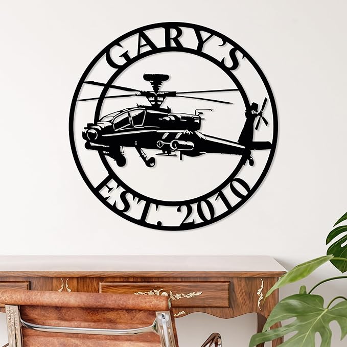 Personalized Metal Airplane Wall Art, Airplane Name Sign, Customized Pilot Name Sign, Airplane Hangar Sign Decor, Aviation Home Office Decor, Large Outdoor Decor, Pilot Gifts, Aircraft Lovers Gift