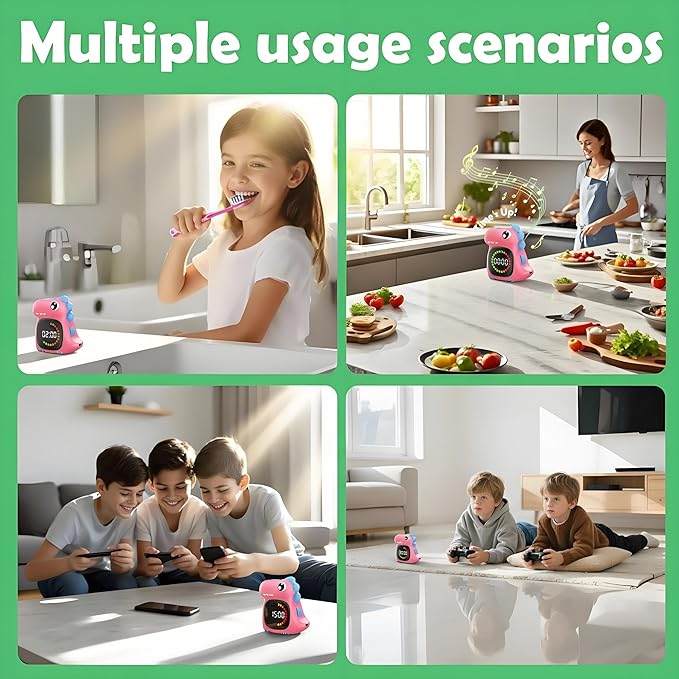 Doli Yearning Visual Timer for Kids, 99 Minute Digital Cute Kids Visual Timer Classroom Timer for Home School Study Teaching Time Management