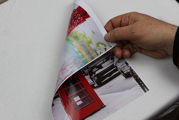 PPD Double Sided Photo Paper, Glossy Brochure Paper 8.5 x 11 for Inkjet Printer, 180 gsm, 9.9 mil Thick for Magazine, Flyer, Presentation, Program, Instant Dry & Water Resistant (50 Sheets)