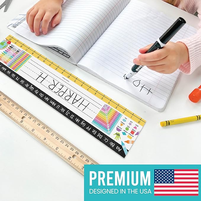 Desk Name Tags for Classroom -25 Student Name Plates for Classroom Kindergarten, Preschool, 1st, 2nd & 3rd Grade, 13x3 Teacher Nameplates for Student Desks, Colorful Nametags