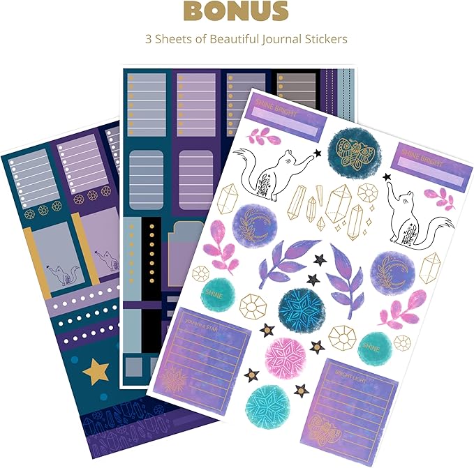 VIVID SCRIBBLES Dotted Journal – 160gsm Bleed Proof Thick White Paper – 200 Numbered Dot Grid Pages – 5.8 x 8.3 inch Dotted Notebook