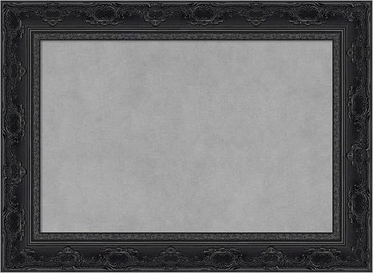 Amanti Art Black Framed Magnetic Board 16x22 Small Vision Board for use with Magnets, 100% Metal Sheet to Display Items as Office Decor or for Home Organization in mudroom, Kitchen or Kids Room